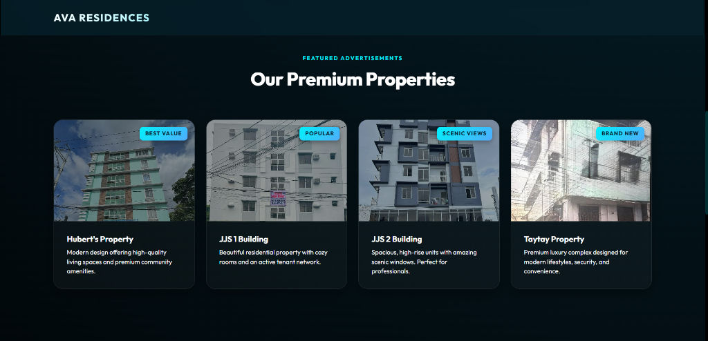 AVA Residences Apartment Management System