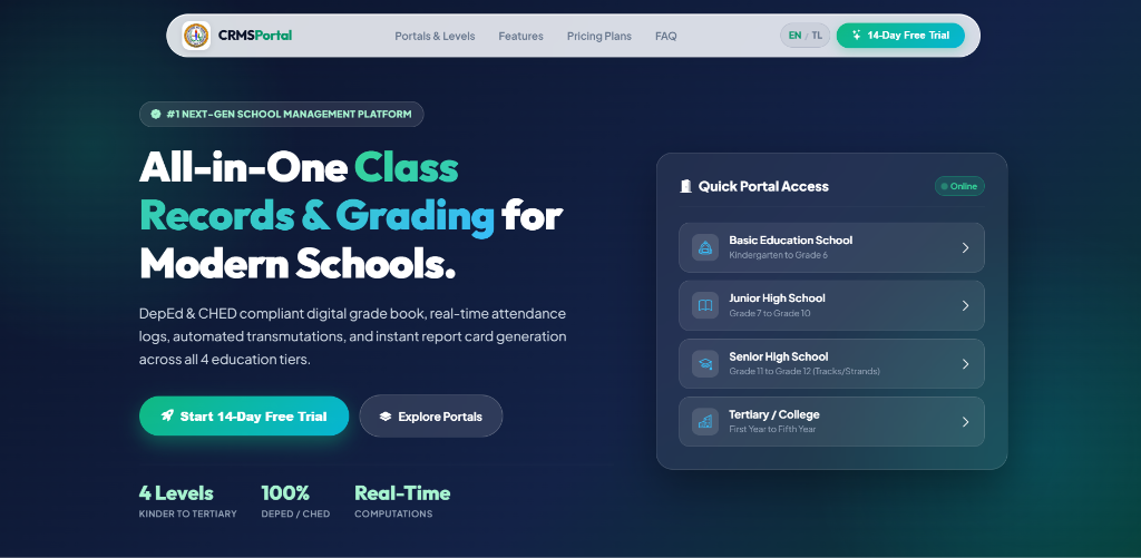GNHS-P Class Management Record CRMS Portal