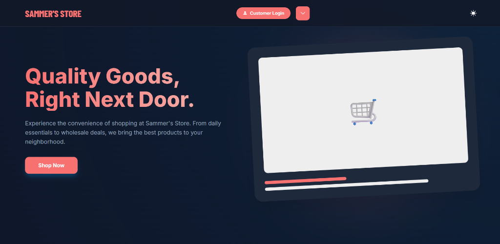 Sammer's Store E-Commerce POS System